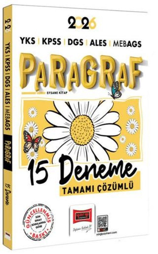2026 YKS KPSS DGS ALES MEB-AGS Papatya Serisi Paragraf Tamamı Çözümlü 15 Deneme