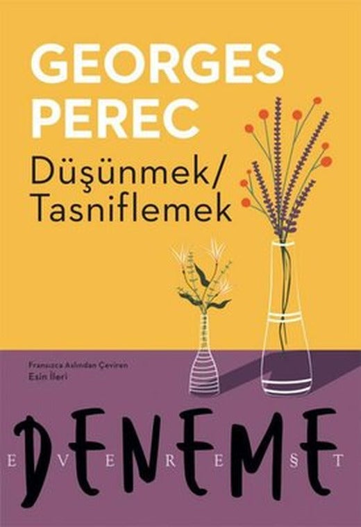 Düşünmek Tasniflemek | Everest Yayınları (İnce Kapak)
