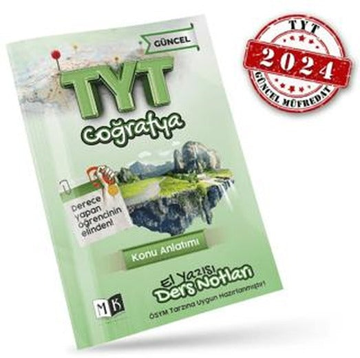 TYT Coğrafya El Yazısı Ders Notları Kitabı