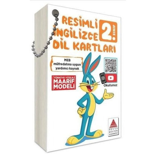 2. Sınıf Resimli İngilizce Dil Kartları | Delta Kültür Yayınevi (İnce Kapak)