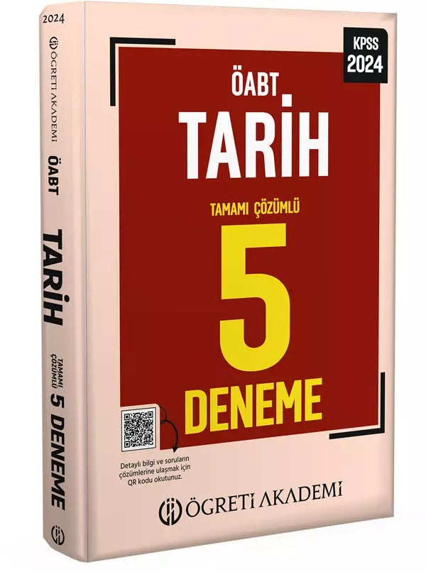 2025 MEB AGS ÖABT Tarih Öğretmenliği Tamamı Çözümlü 5 Deneme