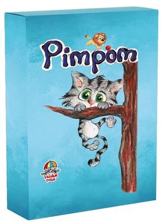 Kedi Pimpom'un Maceraları Seti - 4 Kitap Takım | Yağmur Çocuk (İnce Kapak)