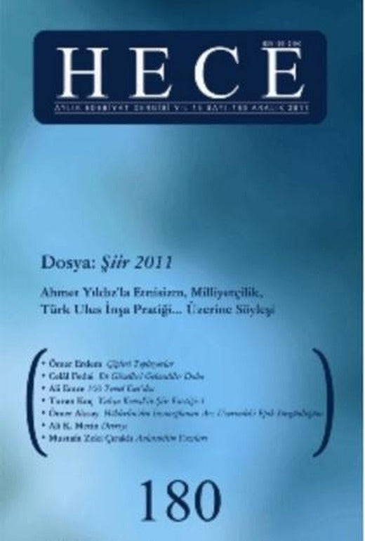 Hece Aylık Edebiyat Dergisi Sayı: 180 | Hece Dergisi (Ciltsiz)