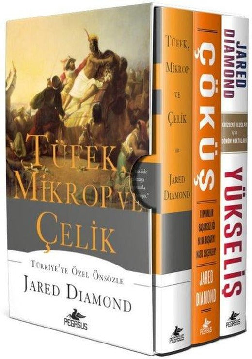 Tüfek Mikrop ve Çelik Üçlemesi Kutulu Özel Seti - 3 Kitap Takım | Pegasus (Ciltli)