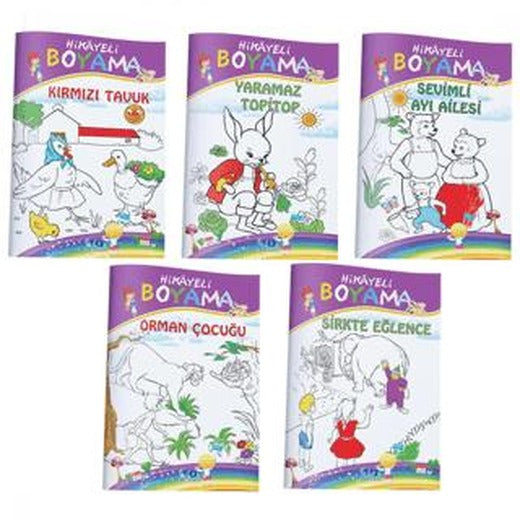 Hikayeli Boyama Kitabı (5 Kitap Takım)
