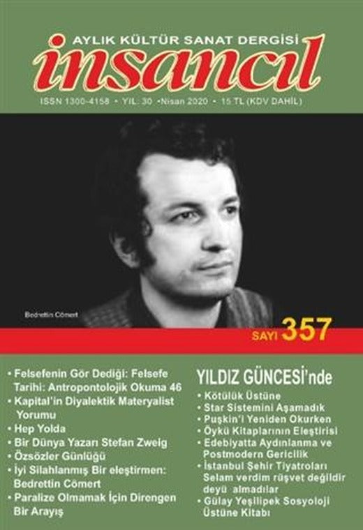 İnsancıl Aylık Kültür Sanat Dergisi Sayı: 357 Nisan 2020 | İnsancıl Dergisi Yayınları (Ciltsiz)