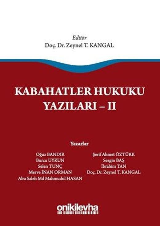 Kabahatler Hukuku Yazıları - 2 | On İki Levha Yayınları (Ciltsiz)