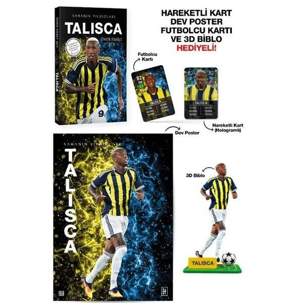 Talisca-Sahanın Yıldızları - Hareketli Kart - Dev Poster - Futbolcu Kartı ve 3D Biblo Hediyeli! | Parodi Yayınları (İnce Kapak)