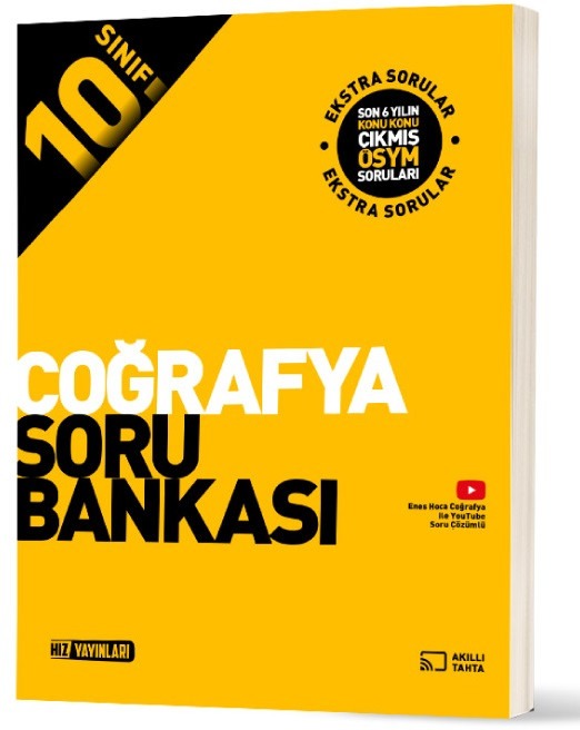 10. Sınıf Coğrafya Soru Bankası | Hız Yayınları (İnce Kapak)