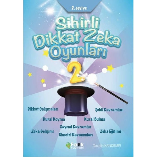 Sihirli Dikkat Zeka Oyunları 2. Seviye | Fark Yayınları (İnce Kapak)