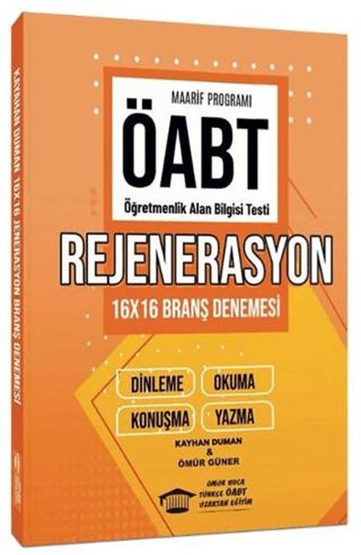 ÖABT MEB-AGS Türkçe Öğretmenliği Rejenerasyon 16x16 Branş Denemesi