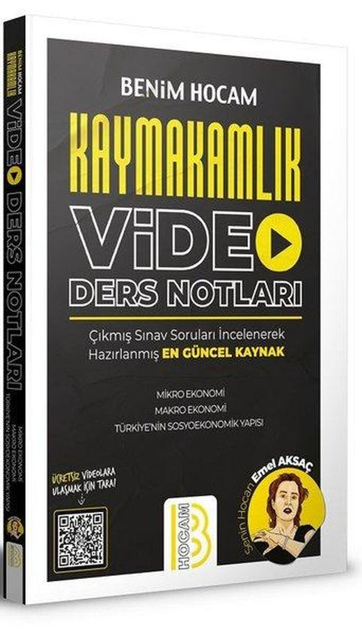 2021 Kaymakamlık Video Ders Notları | Benim Hocam Yayınları (İnce Kapak)