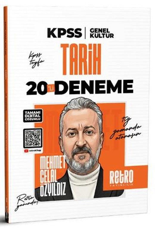 2025 KPSS Genel Kültür Tarih 20'li Deneme | Retro Yayıncılık (Ciltsiz)
