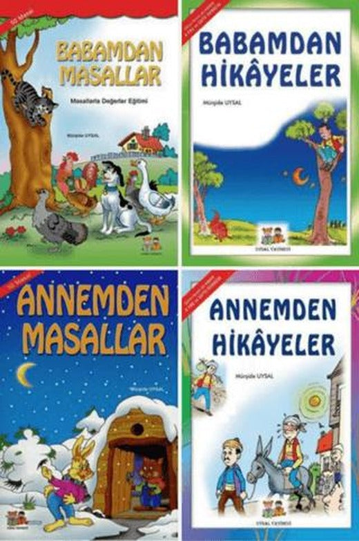 Hikayeler ve Masallarla Değerler Eğitimi Seti (4 Kitap)
