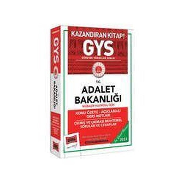 Yargı Yayınları 2023 Adalet Bakanlığı Mübaşir Kadrosu İçin Konu Özetli Açıklamalı Ders Notları Çıkmış ve Çıkması Muhtemel Sorular ve Cevaplar | Yargı Yayınevi (Ciltsiz)