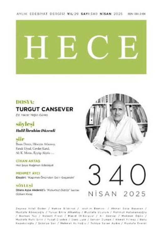 Hece Dergisi - Sayı 340 Nisan 2025 | Hece Dergisi (Ciltsiz)