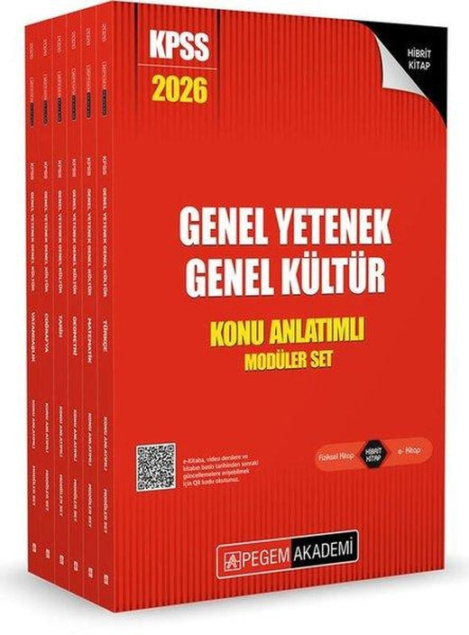 2026 KPSS Genel Yetenek Genel Kültür Lisans Konu Anlatımlı Modüler Seti - 6 Kitap Takım | Pegem Akademi Yayıncılık (İnce Kapak)