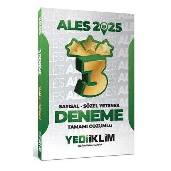 2025 ALES Sayısal Sözel Yetenek Tamamı Çözümlü 3 Yıldız Deneme