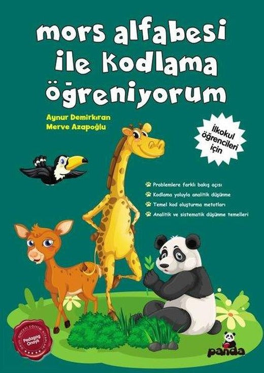 Mors Alfabesi ile Kodlama Öğreniyorum - İlkokul Öğrencileri için | Panda (İnce Kapak)