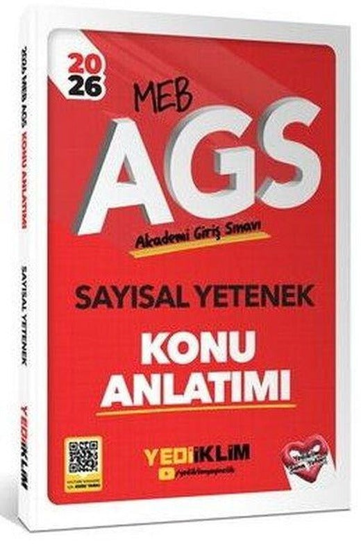 2026 MEB AGS Sayısal Yetenek Konu Anlatımı | Yediiklim Yayınları (İnce Kapak)