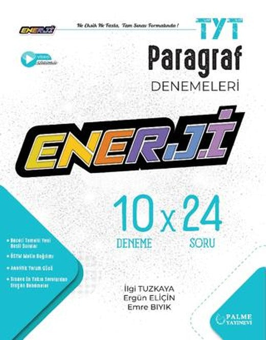 Enerji TYT Paragraf 10 Deneme Sınavı | Palme Yayınları (Ciltsiz)