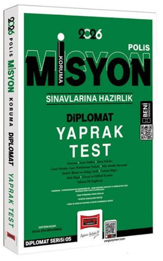 2026 Polis Misyon Koruma Sınavlarına Hazırlık Diplomat Yaprak Test