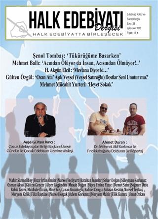 Halk Edebiyatı Dergisi Sayı: 38 Eylül-Ekim 2020 | Halk Edebiyatı Dergisi Yayınları (Ciltsiz)  - Resim 1