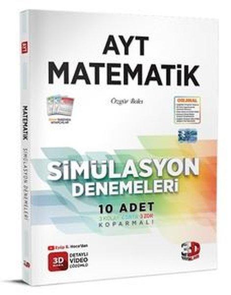AYT Matematik Simülasyon Denemeleri | 3D Yayınları (İnce Kapak)  - Resim 1