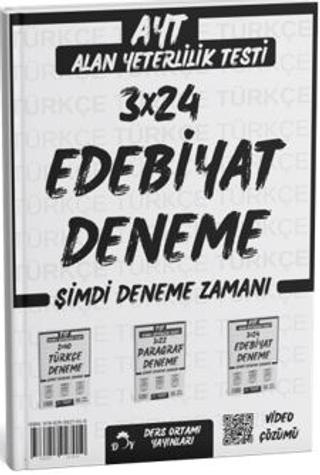 2025 AYT Edebiyat 3 Deneme Tamamı Video Çözümlü | Ders Ortamı Yayınları (Ciltsiz)  - Resim 1