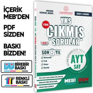 2026 YKS-AYT MEBİ SAYISAL Çıkmış Soru Bankası Konu Konu Son 8 Yıl Video/PDF Çözümlü