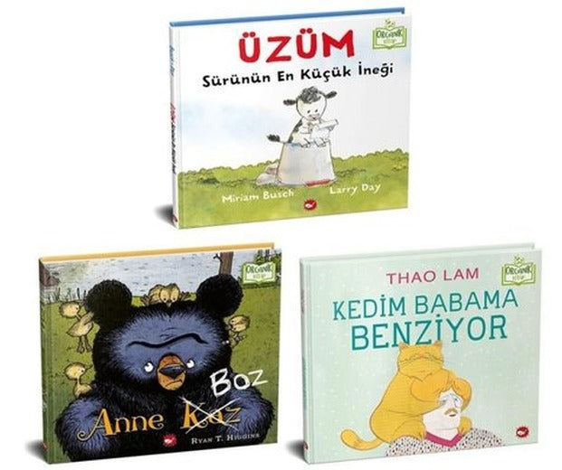 Ailemi Seviyorum Organik Seti - 3 Kitap Takım | Beyaz Balina Yayınları