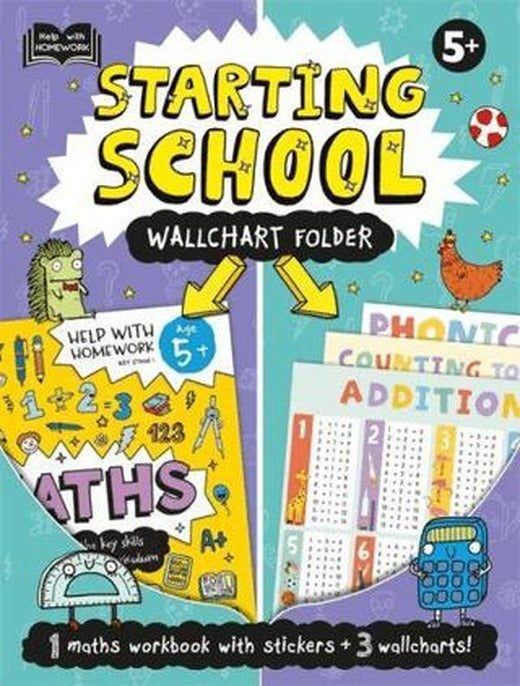 Help With Homework: 5+ Starting School Wallchart Folder | Autumn Publishing (Ciltsiz)