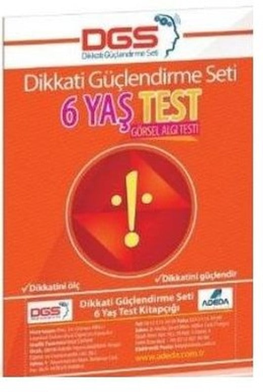 Yeni Neuro-Via Sistemi İle Dikkati Güçlendirme Seti 6 Yaş Test-Görsel Algı Testi | Adeda (İnce Kapak)