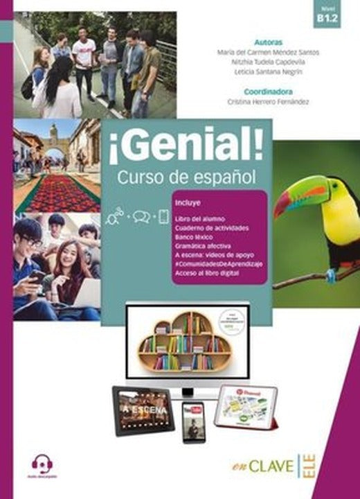 Genial B1.2 Libro del alumno+ Cuaderno + Audio Descargable | enClave-ELE (İnce Kapak)