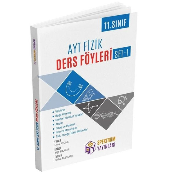 AYT 11. Sınıf Fizik Ders Föyleri Set 1 | Spektrum Yayınları (İnce Kapak)