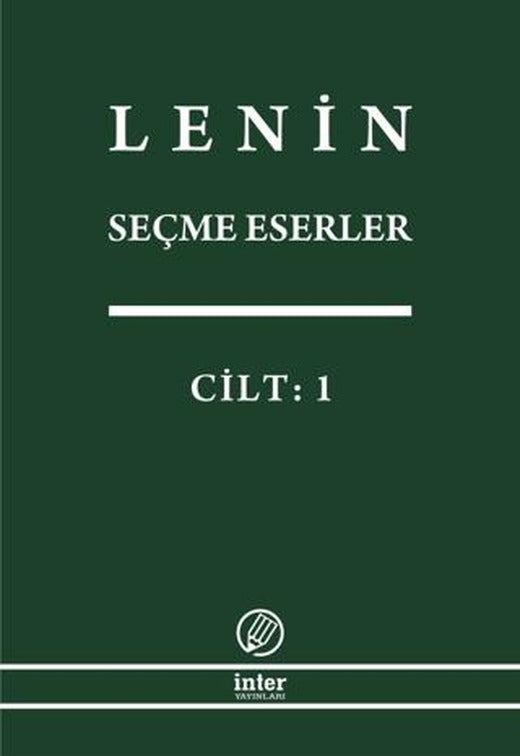Lenin Seçme Eserler Cilt: 1 | İnter Yayınları (Ciltsiz)
