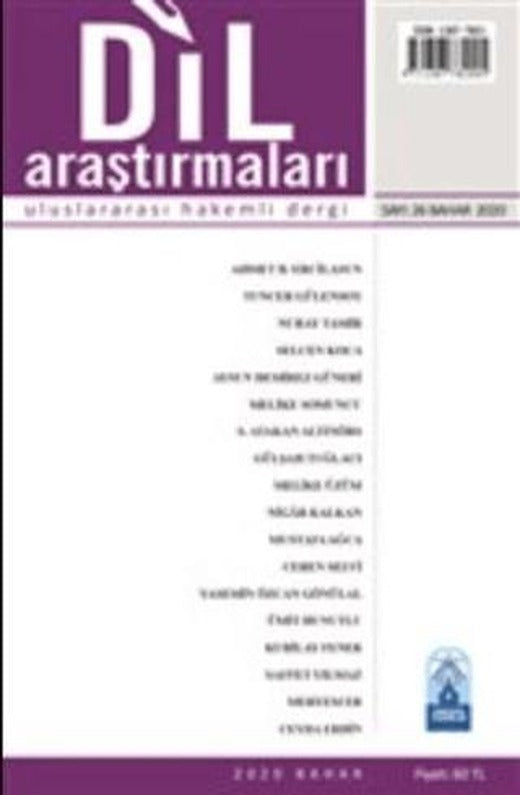 Dil Araştırmaları Uluslararası Hakemli Dergi Sayı: 26 Bahar 2020 | Bengü Yayınları (Ciltsiz)