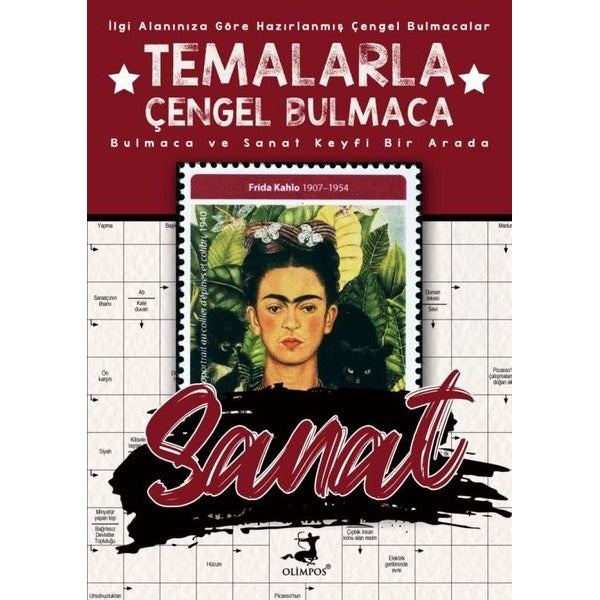 Temalarla Çengel Bulmaca - Sanat | Olimpos Yayınları (İnce Kapak)