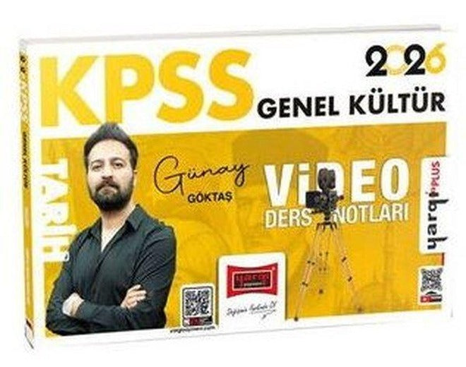 2026 KPSS Genel Kültür Tarih Video Ders Notları | Yargı Yayınları (İnce Kapak)