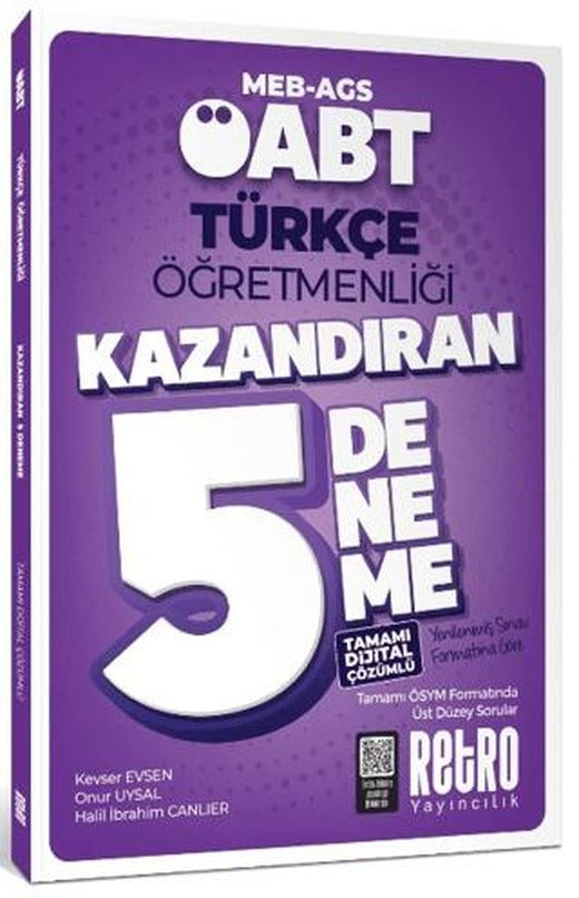 ÖABT Türkçe Öğretmenliği 5'li Deneme | Retro Yayıncılık (Ciltsiz)