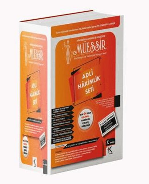 Müessir Adli Hakimlik Çıkmış Soru Bankası | Kuram Kitap (Ciltli)