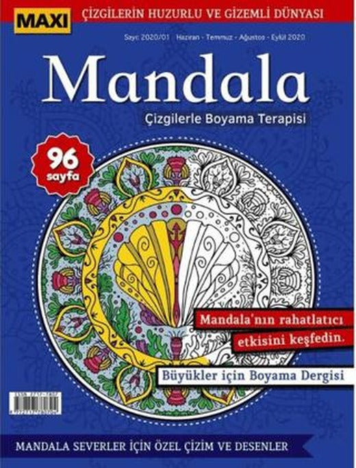 Maxi Mandala Çizgilerle Boyama Terapisi 1 | Maxi Yayıncılık (Ciltsiz)