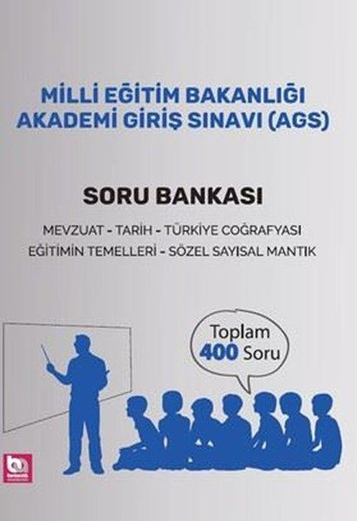 Milli Eğitim Bakanlığı Akademi Giriş Sınavı (AGS) Soru Bankası | Bankacılık Akademisi Yayınları (İnce Kapak)