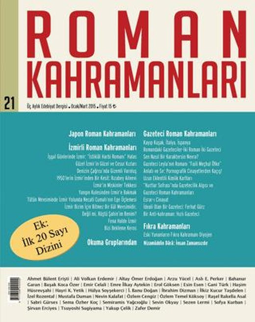Roman Kahramanları Sayı: 21 Ocak-Mart 2015 | Roman Kahramanları Dergisi (Ciltsiz)