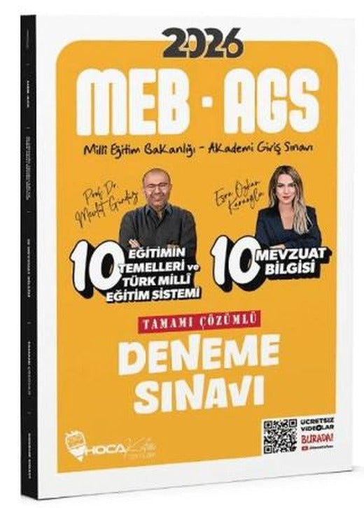 2026 MEB-AGS Eğitimin Temelleri ve Türk Milli Eğitim Sistemi, Mevzuat Bilgisi 10+10 Deneme Çözümlü