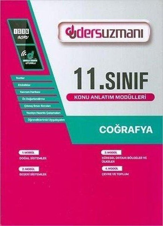 11.Sınıf Coğrafya Konu Anlatım Modülleri | Ders Uzmanı Yayınları (İnce Kapak)