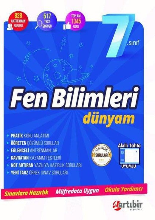 7. Sınıf Fen Bilimleri Dünyam | Artıbir Yayınları (İnce Kapak)