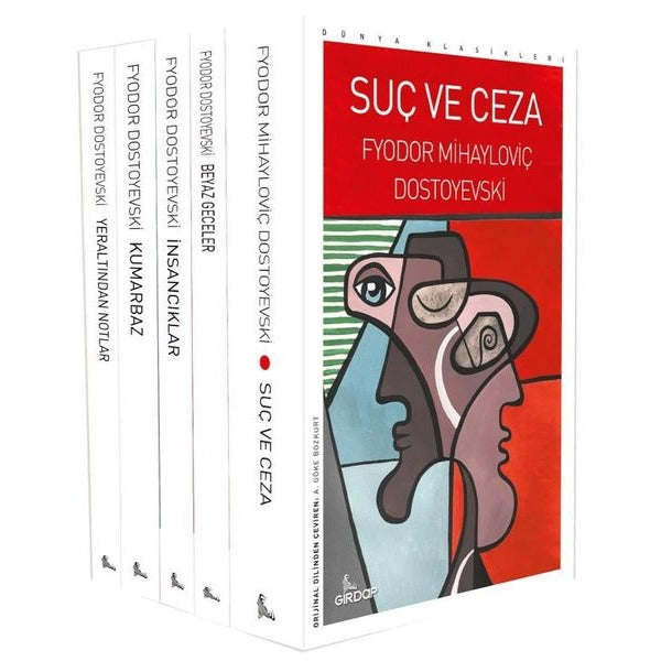 Fyodor Mihayloviç Dostoyevski Seti - 5 Kitap Takım | Girdap (İnce Kapak)
