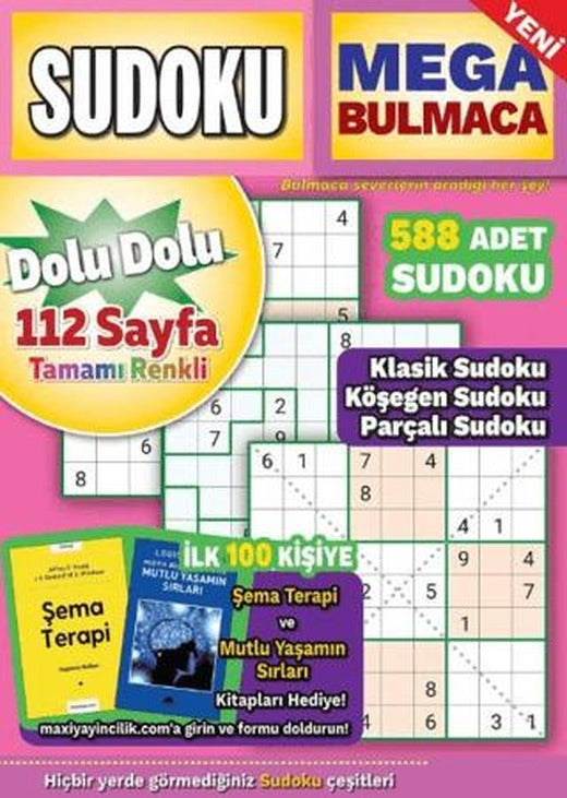 Mega Sudoku Bulmaca 23 | Maxi Yayıncılık (Ciltsiz)