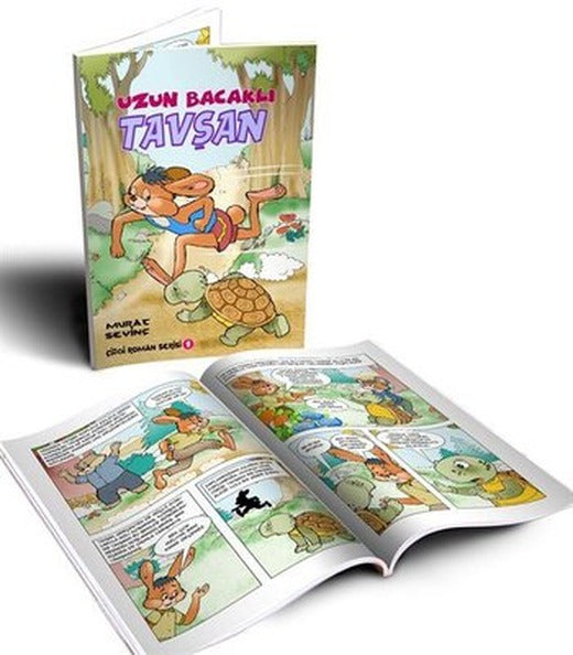 Uzun Bacaklı Tavşan - Oku ve Boya - Çizgi Roman | Bordo Ressam
